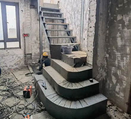 蒸湘楼梯安装制作